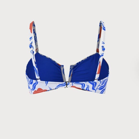 BERLOOK V Notch Floral Bikini Top ONLY 51 - Picture 8 of 10